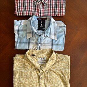 3 Billabong short sleeve shirts - Size L